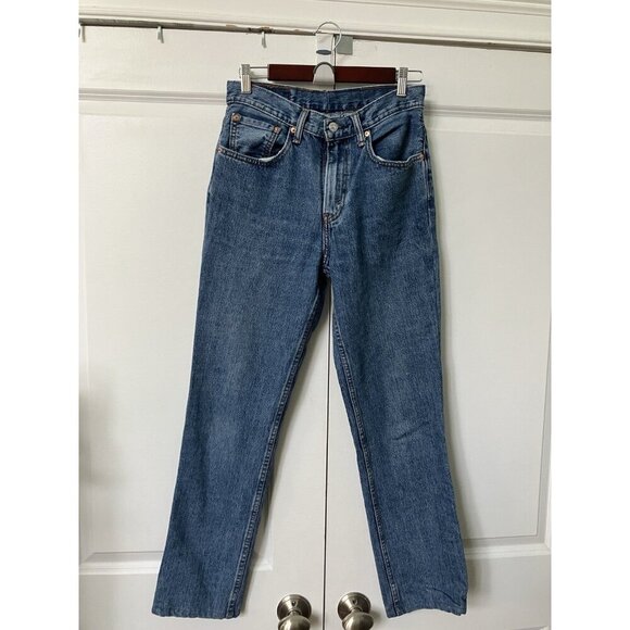Levi’s 516 Jeans Womens 28 Jeans Altered Blue Slim Straight Classic 5 Pocket - Picture 1 of 9